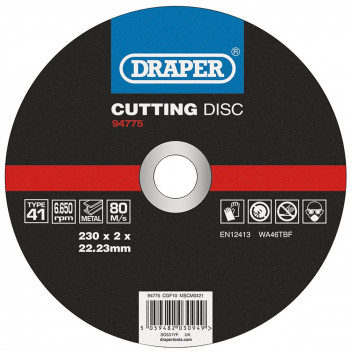Draper Metal cutting Disc 230 x 22.23mm