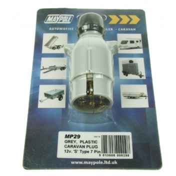 Maypole 12S Type 7 Pin Grey Plastic Plug