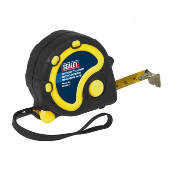 Sealey Metric/Rubber Tape Measure 5m(16ft) x 19mm