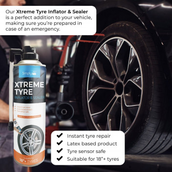 Simply Auto Xtreme Tyre Inflator & Sealer 500ml