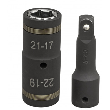 Sealey 4-in-1 1/2"Sq Drive Impact Socket Set 2pc