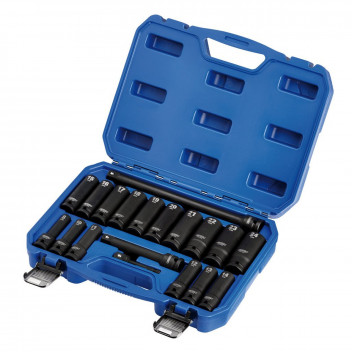 Draper HI-TORQ Metric Deep Impact Socket Set 1/2" Sq. Dr.