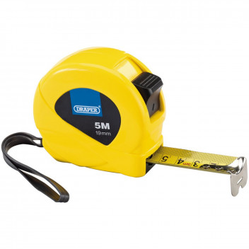 Draper Measuring Tape 5m/16ft x 19mm-Yellow