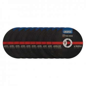 Draper Inox Flat Metal Cutting Discs 115 x 1.2mm Pack of 10