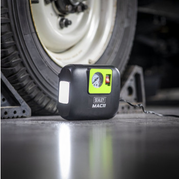 Sealey Tyre Inflator With Worklight 12V