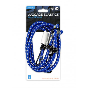 Simply Auto 80cm Pk2 Luggage Elastics