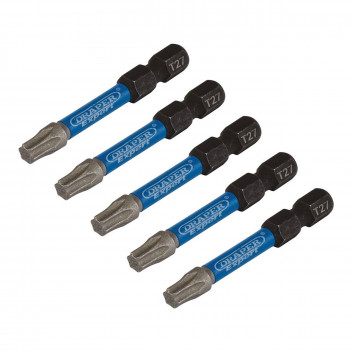 TX-STAR Impact Screwdriver Bits T27 x 50mm 1/4" Hex 5pk