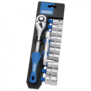 Draper Metric Socket and Rachet Set 1/2" Sq. Dr. (12pc)