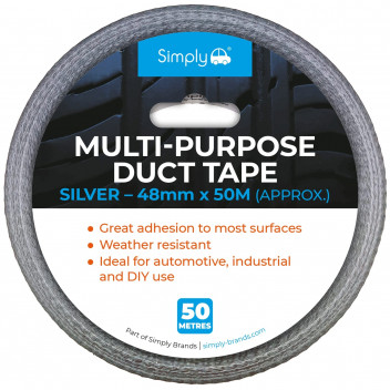 Simply Auto 50mm*50M Silver Duct Tape