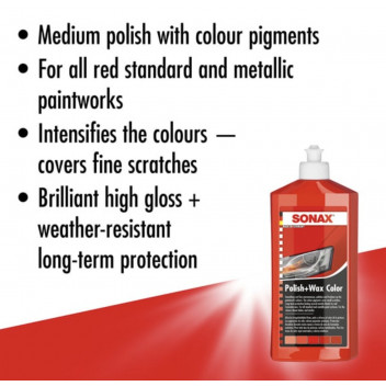 Sonax Polish + Wax Red 500ml