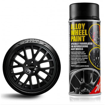 E-Tech Alloy Wheel Paint - Motorsport Black - 400ml