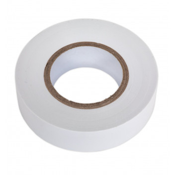 PVC Insulating Tape 19mm x 20m White Pack of 10