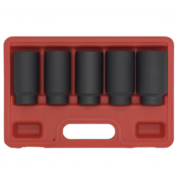 Sealey Impact Hub Nut Socket Set 5pc 1/2"Sq Drive