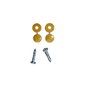 Number Plate Screws & Covers Yellow