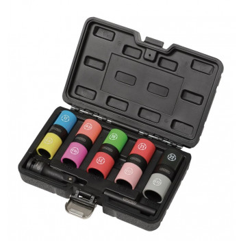 Draper Double Ended Wheel Nut Socket Set 1/2" Sq.Dr. (7pc)