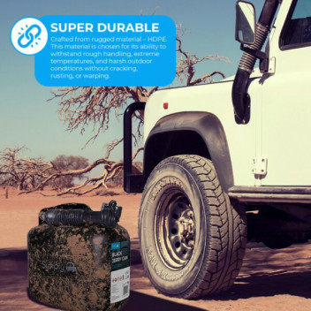 Simply Auto Black Jerry Can 5L