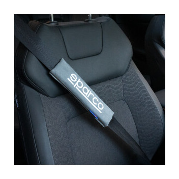 Sparco Seat Belt Pads- Grey ( Pack of 2 )