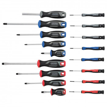 Draper Screwdriver Set with Wall Mountable Rack (37pc)
