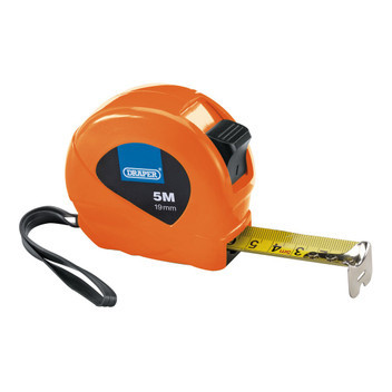 Draper Measuring Tape 5m/16ft x 19mm- Orange