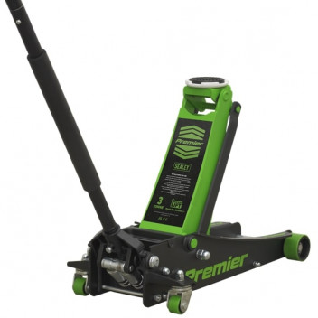 Premier Trolley Jack Rocket Lift Green 3 Tonne