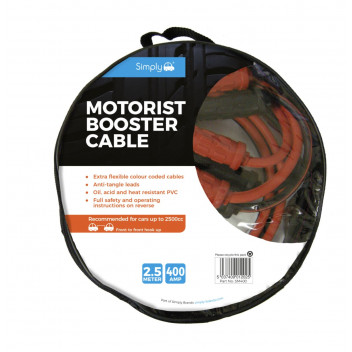 Simply Auto Jump Leads 400Amp 2.5M Jump Leads