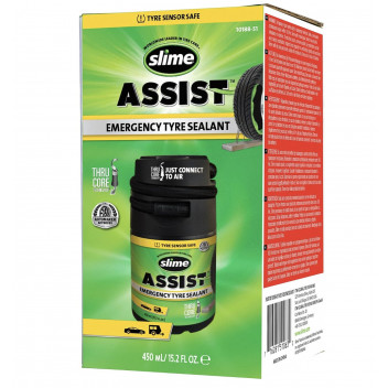 Slime Assist Emergency Flat Tyre Repair Sealant 450ml