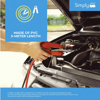 Simply Auto 800Amp 5M Proffessional Jump Leads