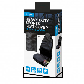 Simply Auto HD Sports Seat Cover Black