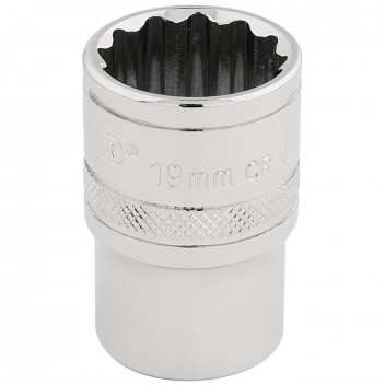 Draper HI-TORQ 12 Point Socket 1/2" Sq. Dr. 19mm