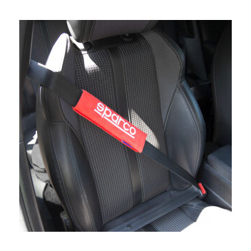 Sparco Seat Belt Pads- Red ( Pack of 2 )