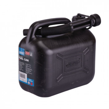 Draper Plastic Fuel Can - 5L - Black
