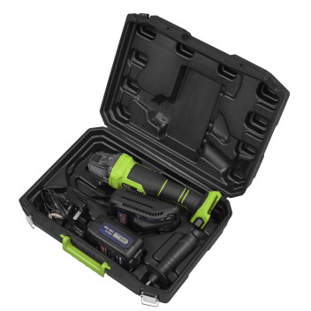 Sealey 115MM Cordless Angle Grinder 18V 3Ah - Green