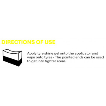 Alpha Tyre Shine Applicators Twin Pack