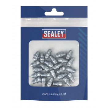 Sealey Grease Nipple Straight 6 x 1mm Pack of 25