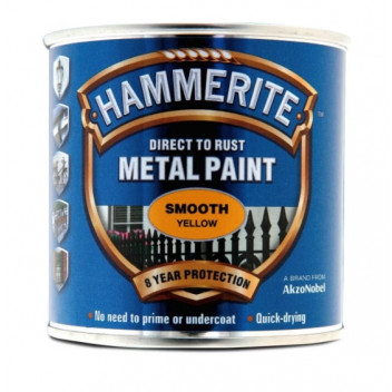 Hammerite Smooth Yellow 250ml