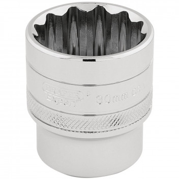 Draper HI-TORQ 12 Point Socket 1/2" Sq. Dr. 30mm