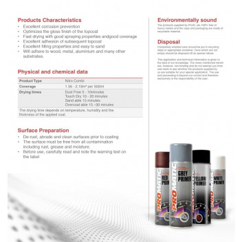 Promatic  Grey Primer Aero. 500ml