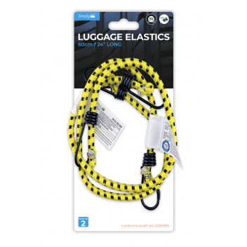 Simply Auto 60cm Pk2 Luggage Elastics