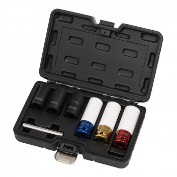 Wheel Nut and Bolt Extractor Socket Set 1/2" Sq. Dr. (7pc)