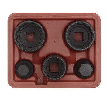 Impact Hub Socket & Socket Bit Set 12-Point 1/2"Sq Drive 5pc