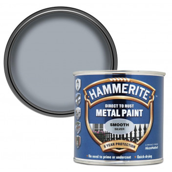 Hammerite Smooth Silver 250ml