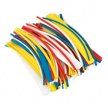 Sealey Heat Shrink Tubing Mixed Colours 200mm 100pc
