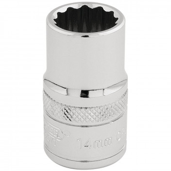 Draper HI-TORQ 12 Point Socket 1/2" Sq. Dr. 14mm