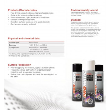 Promatic Gloss Black Aero. 500ml