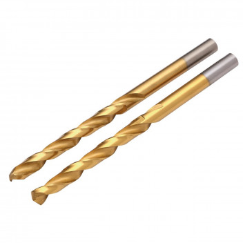 HSS Titanium Nitride Coated Drill Bit 6 x 43mm Pack of 2