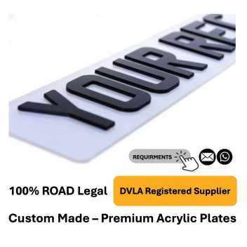 4D Plate White Std.520 X 111- Click here for Info Required