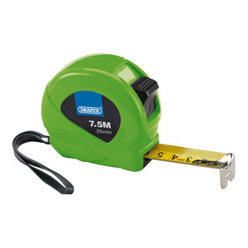 Draper Measuring Tape 7.5m-25ft x 25mm- Green