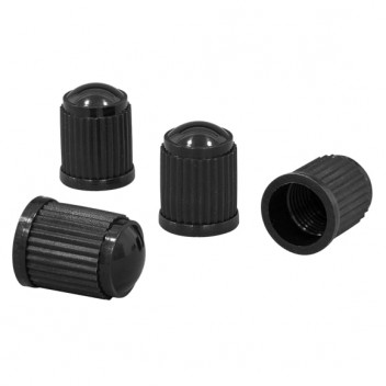 Sealey Plastic Valve Cap 4pc Black
