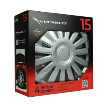 Versaco 15" Wheel Covers Silver - 15 spoke (4 per box)