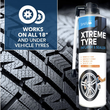 Simply Auto Xtreme Tyre Inflator & Sealer 500ml